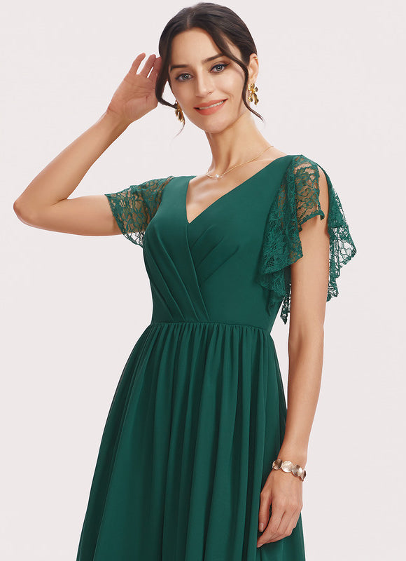 Robe Cérémonie Longue Rose Élégante - gallery 5