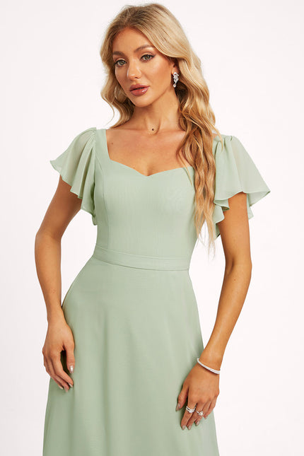 Robe Cérémonie Longue Volants Rose - gallery 3