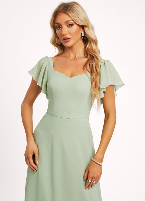 Robe Cérémonie Longue Volants Rose - gallery 3