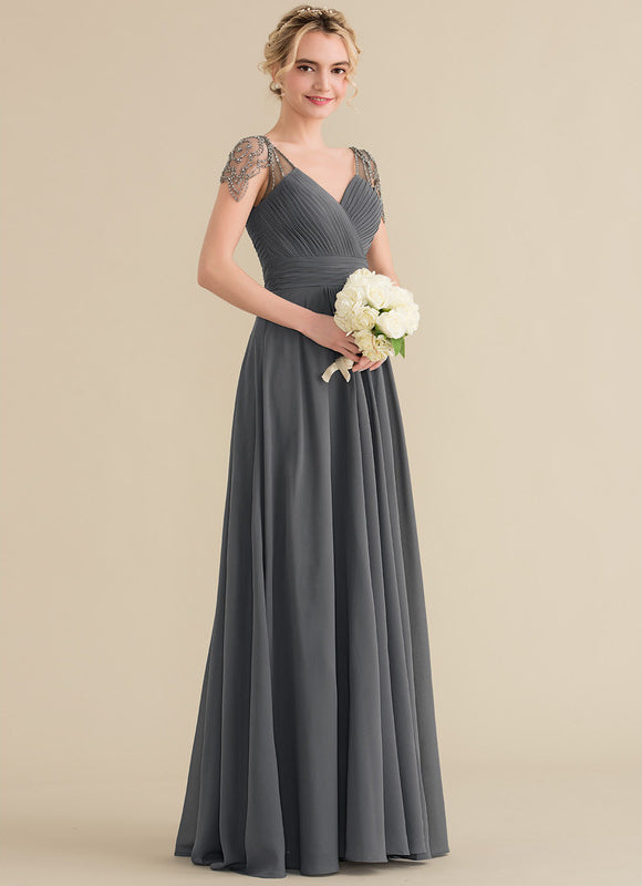 Robe Cérémonie Mousseline Charbon - gallery 3