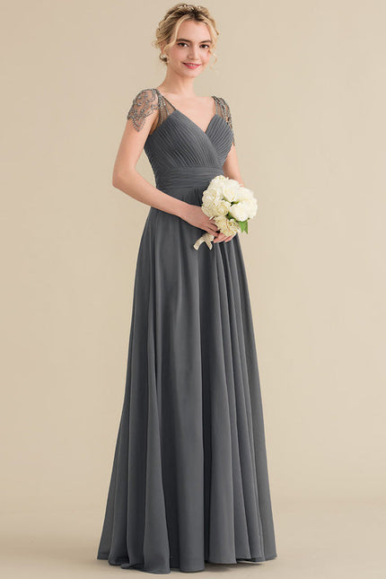 Robe Cérémonie Mousseline Charbon - gallery 3