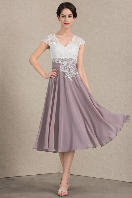 Robe Cérémonie Élegante Violet