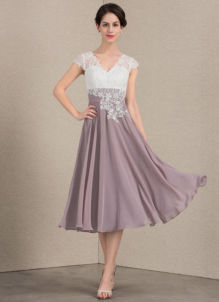 Robe Cérémonie Élegante Violet