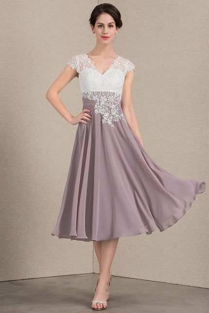 Robe Cérémonie Élegante Violet