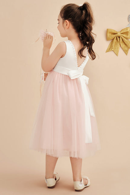 Robe Cérémonie Fille Tulle Satin - gallery 4