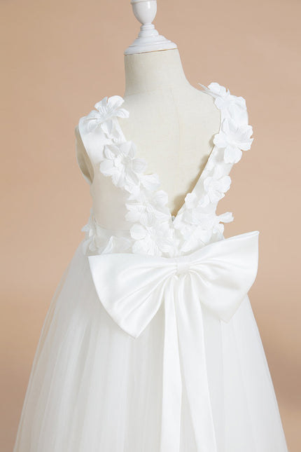 Robe Cérémonie Glamour Enfant Satiné - gallery 4