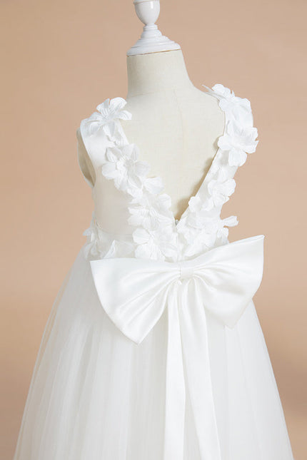 Robe Cérémonie Glamour Enfant Satiné - gallery 4