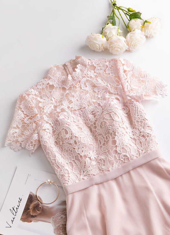 Robe Cérémonie Col Montant Chic - gallery 7