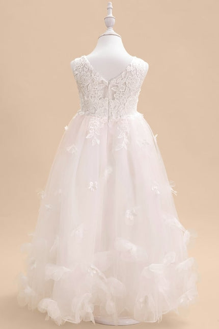 Robe Cérémonie Florale Perlée - gallery 4