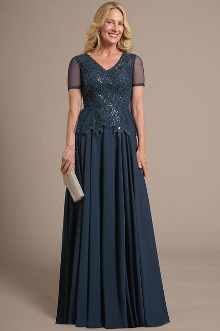 Robe Cérémonie Longue Bleu Royal