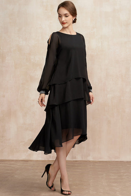 Robe Cérémonie Noire Aérienne - gallery 1