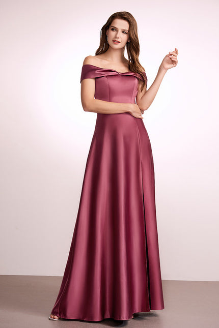 Robe Cérémonie Satin Émeraude Élégante - gallery 1