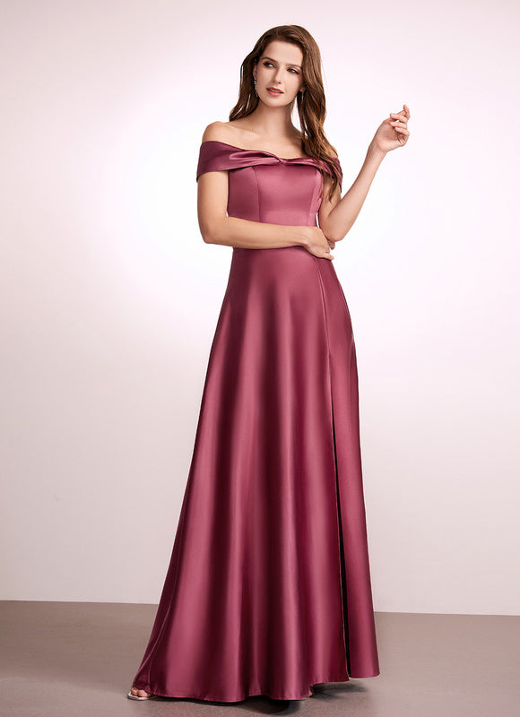 Robe Cérémonie Satin Émeraude Élégante - gallery 1