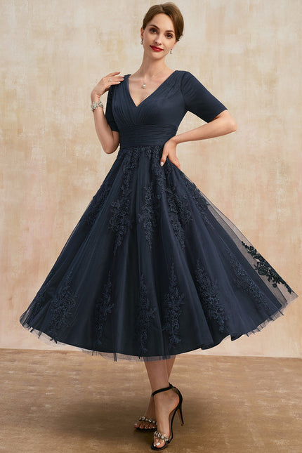 Robe Cérémonie Marine Élégante - gallery 3