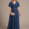 Robe Cérémonie Fluide Bleu Nuit