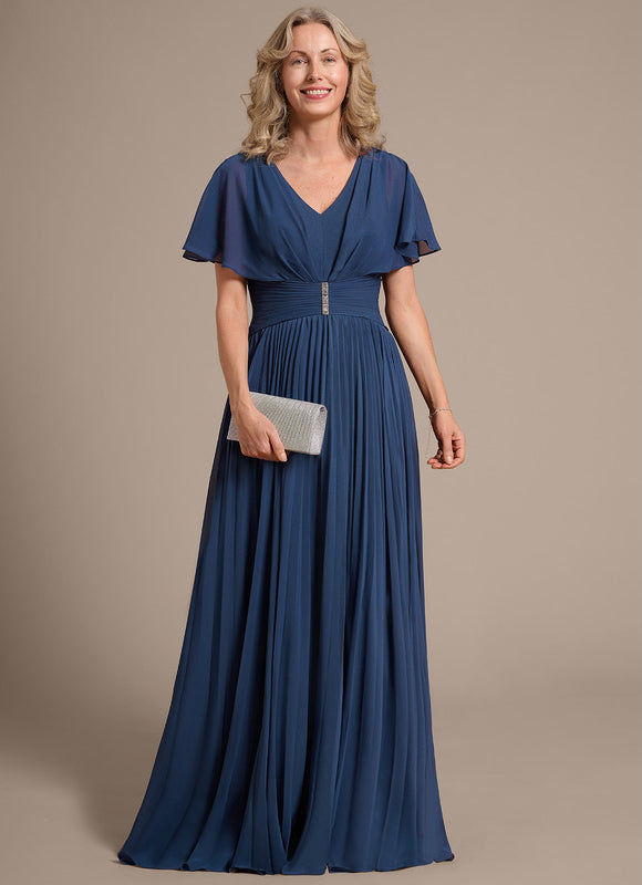 Robe Cérémonie Fluide Bleu Nuit