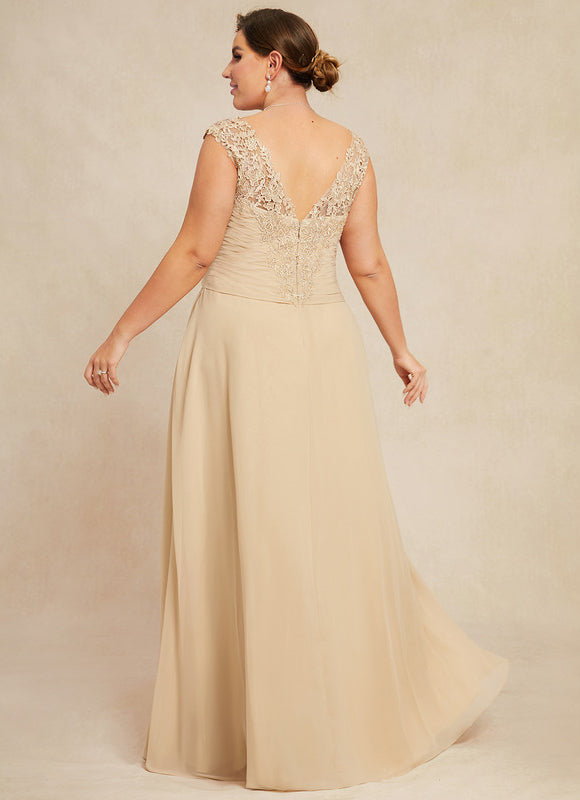 Robe Cérémonie Gris Souris Dentelle Élégante - gallery 9