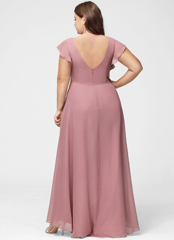 Robe Cérémonie Col Rond Volantée - gallery 7