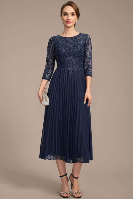 Robe Cérémonie Nuit Plissée Élégante