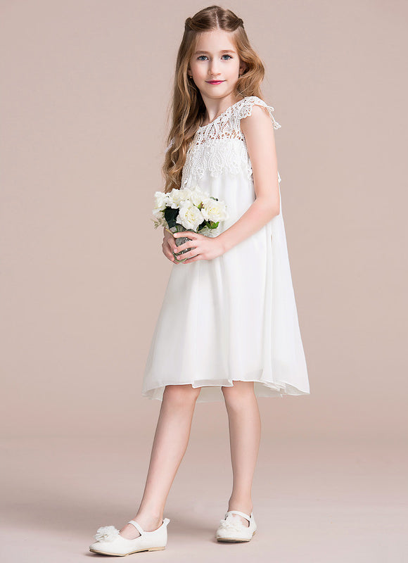 Robe Cérémonie Flottante Blanche - gallery 3