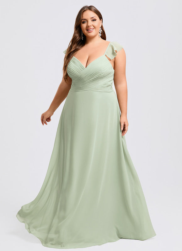 Robe Cérémonie Longue Volants Rose - gallery 8