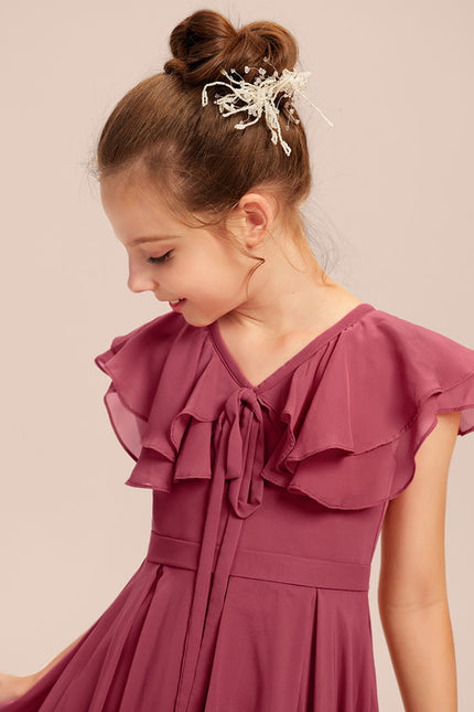 Robe Cérémonie Demoiselle Dhonneur Beige - gallery 2