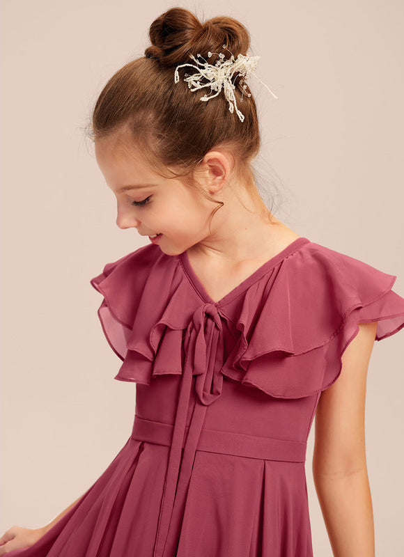 Robe Cérémonie Demoiselle Dhonneur Beige - gallery 2
