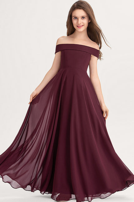 Robe Ceremonie Grande Taille Bordeaux