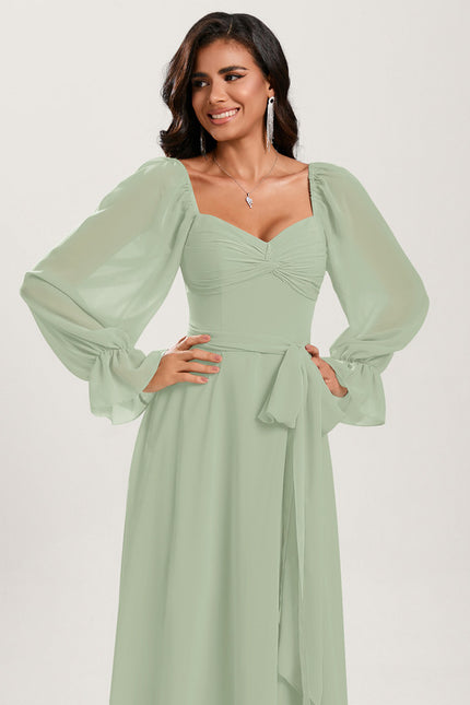 Robe Cérémonie Fluide Verte - gallery 3