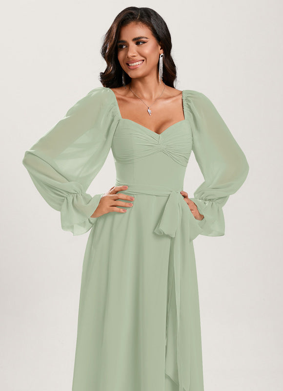 Robe Cérémonie Fluide Verte - gallery 3