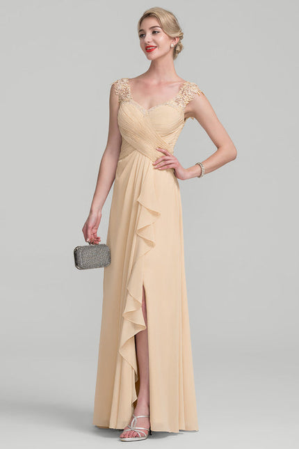 Robe Cérémonie Gris Souris Dentelle Élégante - gallery 1
