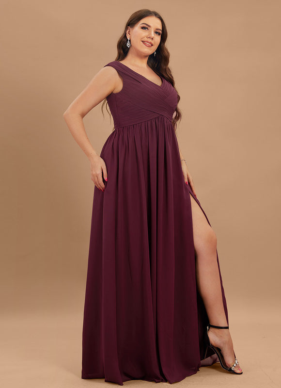 Robe Cérémonie Élégante À Décolleté - gallery 9