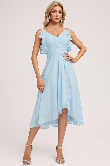 Robe Cérémonie Fluide Marine Élégante - gallery 5