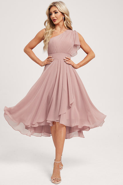 Robe Ceremonie Courte Rose