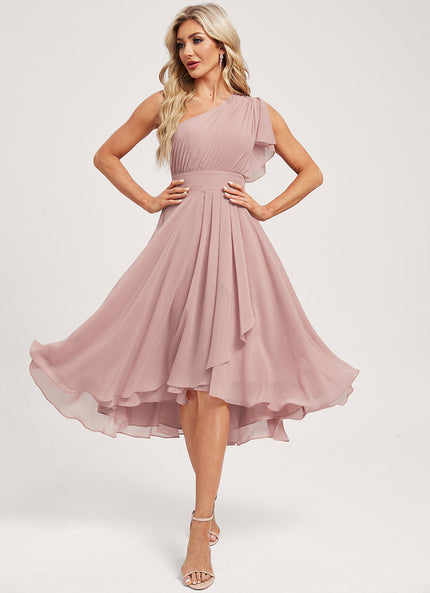 Robe Ceremonie Courte Rose