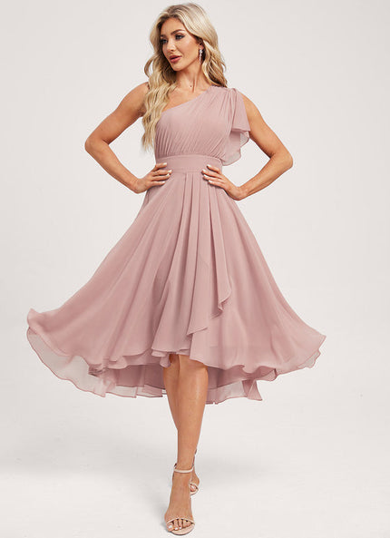 Robe Ceremonie Courte Rose