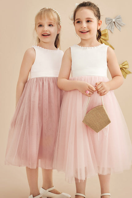 Robe Cérémonie Fille Tulle Satin - gallery 7