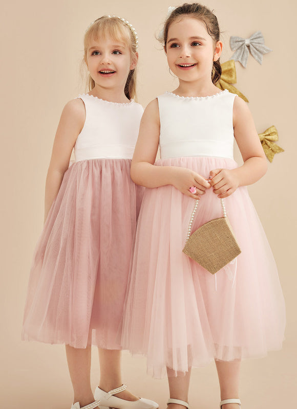 Robe Cérémonie Fille Tulle Satin - gallery 7