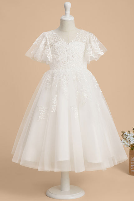 Robe Blanche Ceremonie Fille - gallery 1