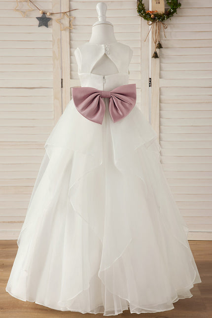 Robe Cérémonie Satinée Éthérée - gallery 4