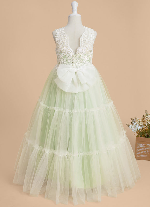 Robe Cérémonie Tulle Vert Doux - gallery 3