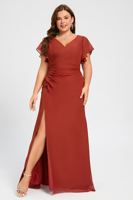 Robe Cérémonie Longue Volants Rose - gallery 8