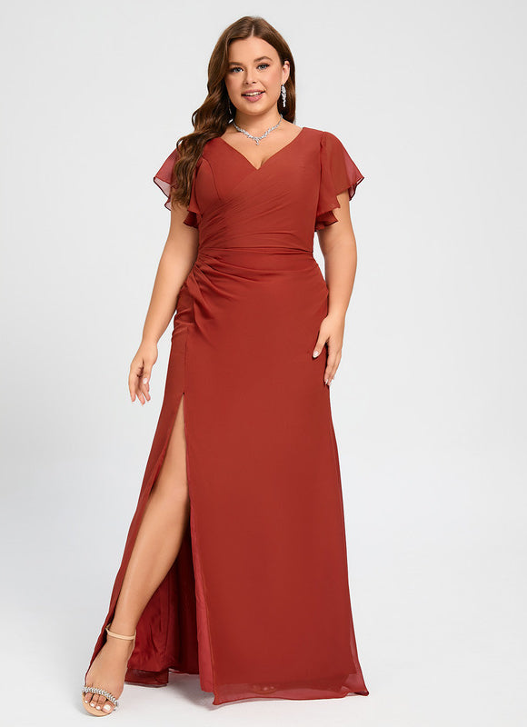 Robe Cérémonie Longue Volants Rose - gallery 8