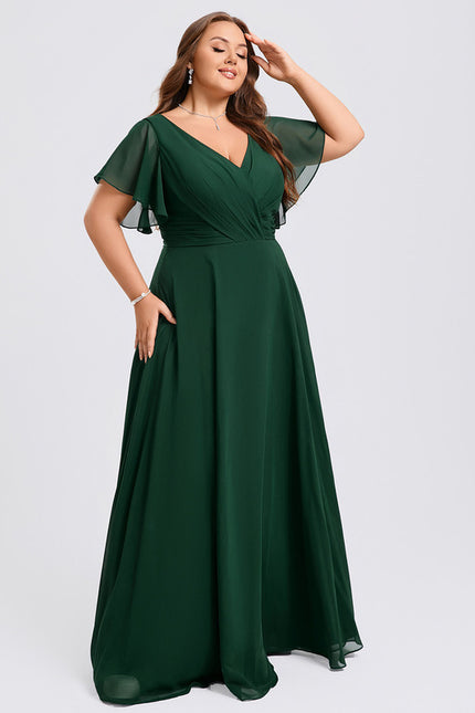 Robe Cérémonie Longue Volants Rose - gallery 7