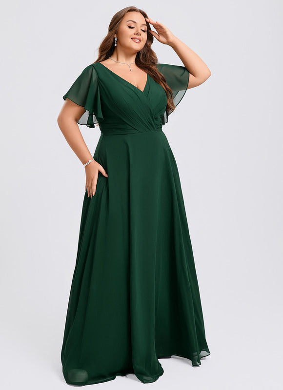 Robe Cérémonie Longue Volants Rose - gallery 7