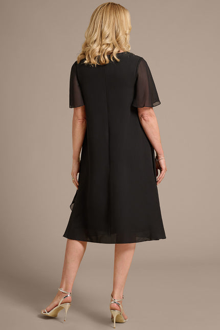 Robe Cérémonie Noire Fluide - gallery 6