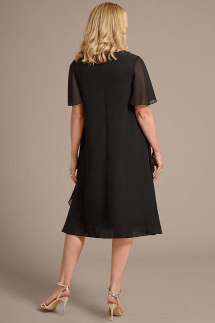 Robe Cérémonie Noire Fluide - gallery 6