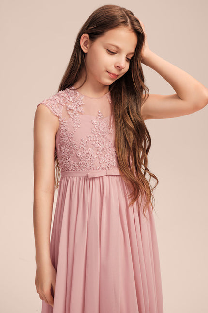 Robe Cérémonie Fleurie Rose - gallery 5