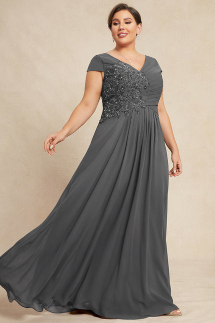 Robe Cérémonie Gris Perle Élégante - gallery 8