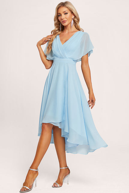 Robe Cérémonie Fluide Marine Élégante - gallery 2